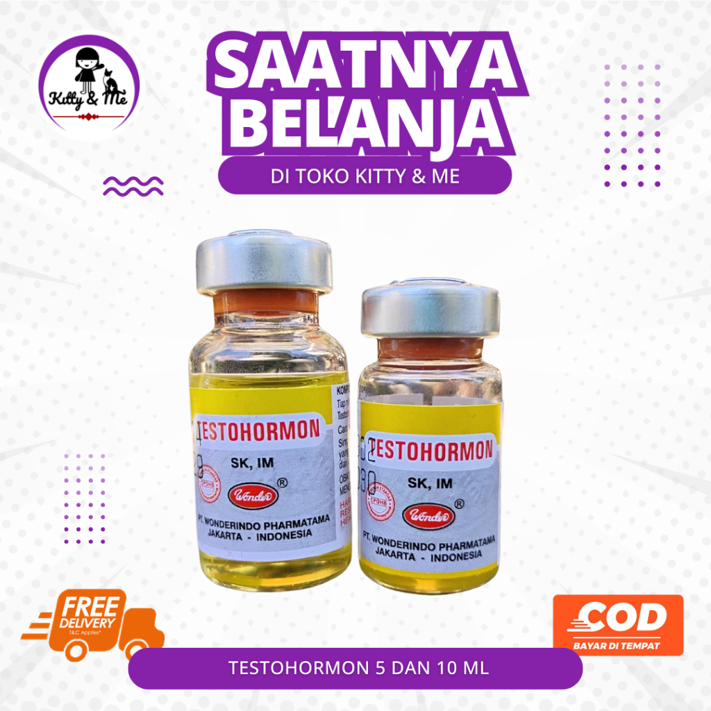 TESTOHORMON 5 DAN 10 ML - Hormon Burung, Ternak, Ayam, Kelinci