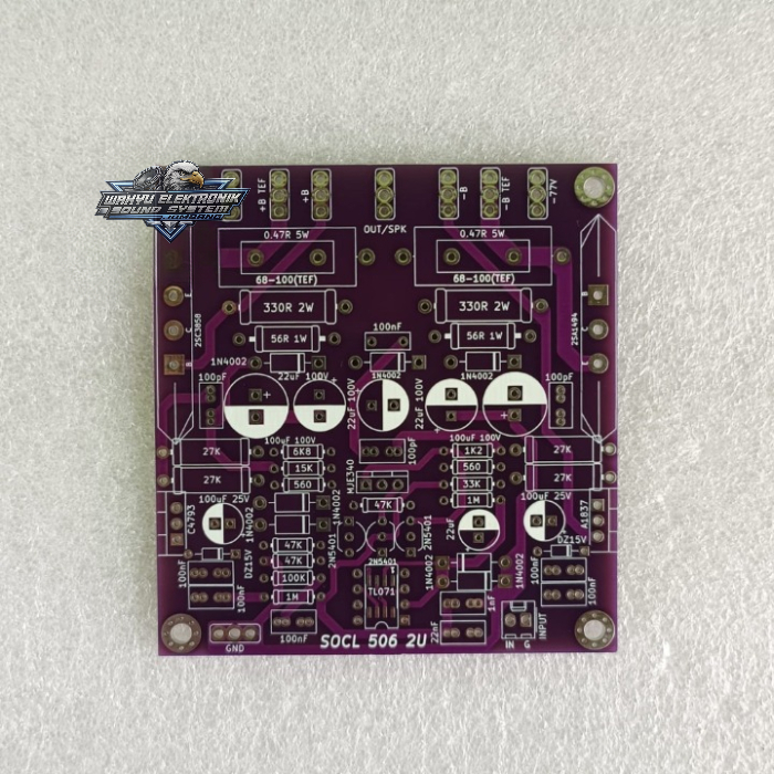 PCB Power Amplifier SOCL 506 TEF 2U Double Layer FR4 Fiber original