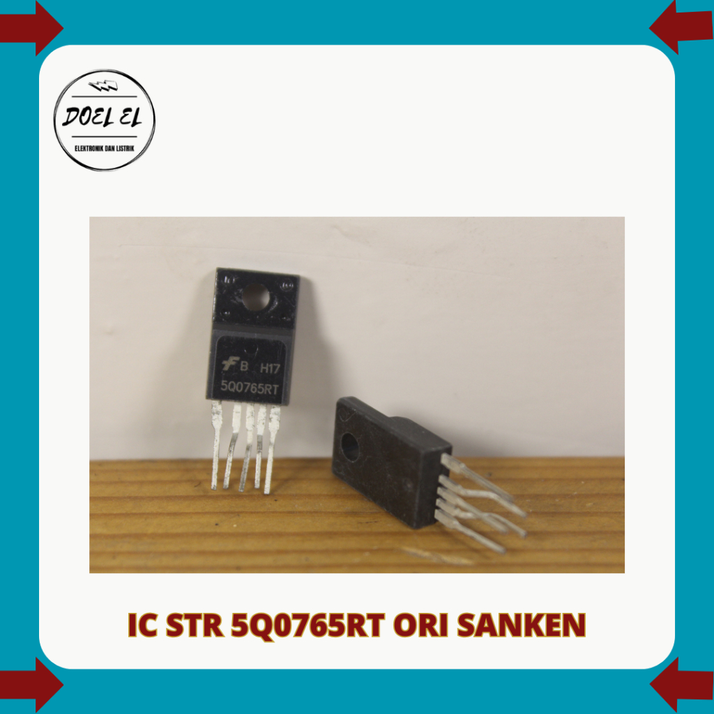 IC STR REGULATOR 5Q0765RT ORI | IC STR 5Q0765RT SANKEN
