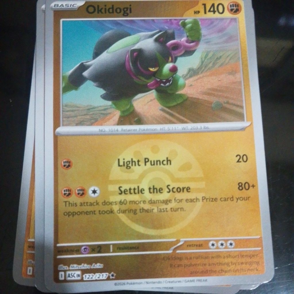Pokemon Okidogi friend ball holo en