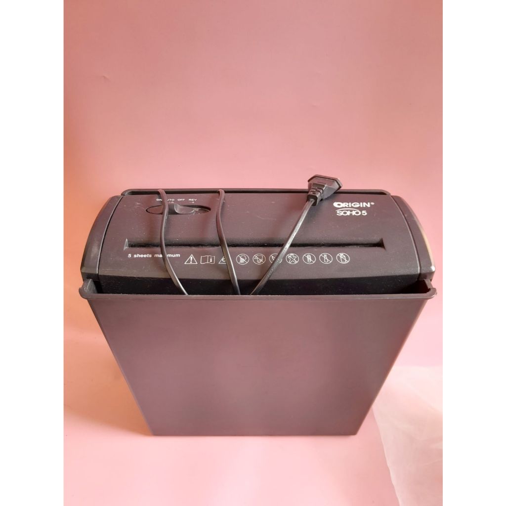 [SECOND] Mesin Penghancur Kertas/Paper Shredder Origin Soho 5