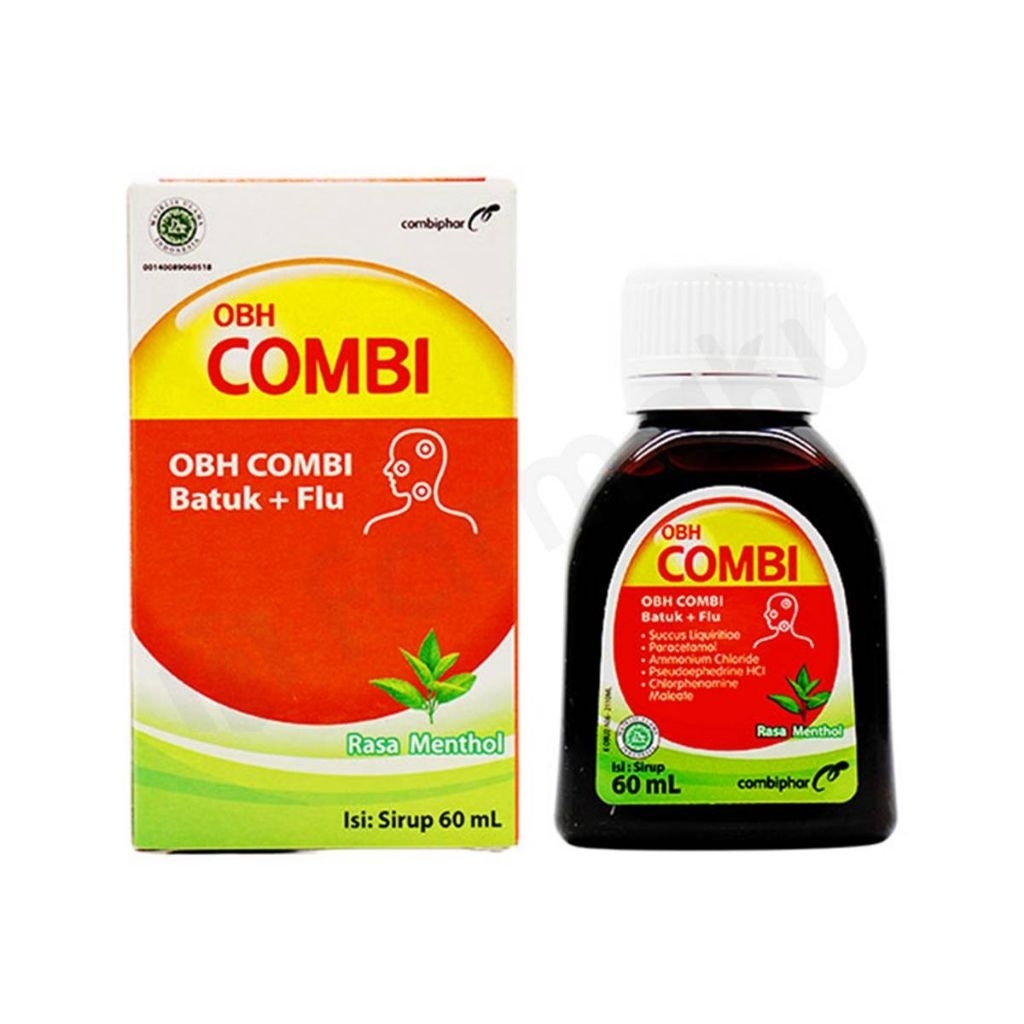 OBH Combi Batuk Berdahak Plus Flu Rasa Menthol 60 ml