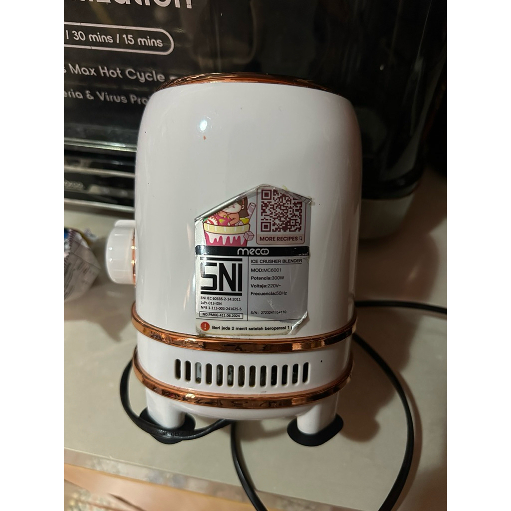 Blender Mecoo Ice Cruisher Pro Juicer Chopper