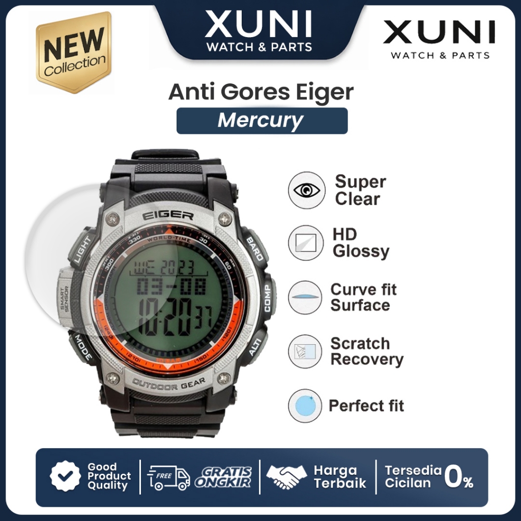 Anti Gores Jam Tangan EIGER MERCURY Hydrogel