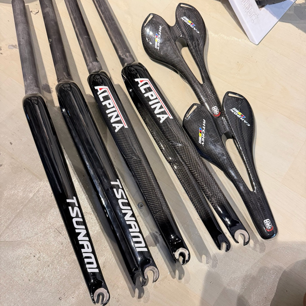 Fork fixie OVERSIZE carbon TSUNAMI & ALPINA