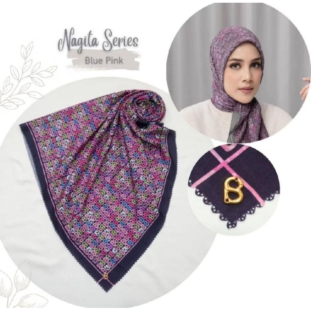 Hijab button nagita mama gigi /  HIJAB BUTTON SCARVES KW