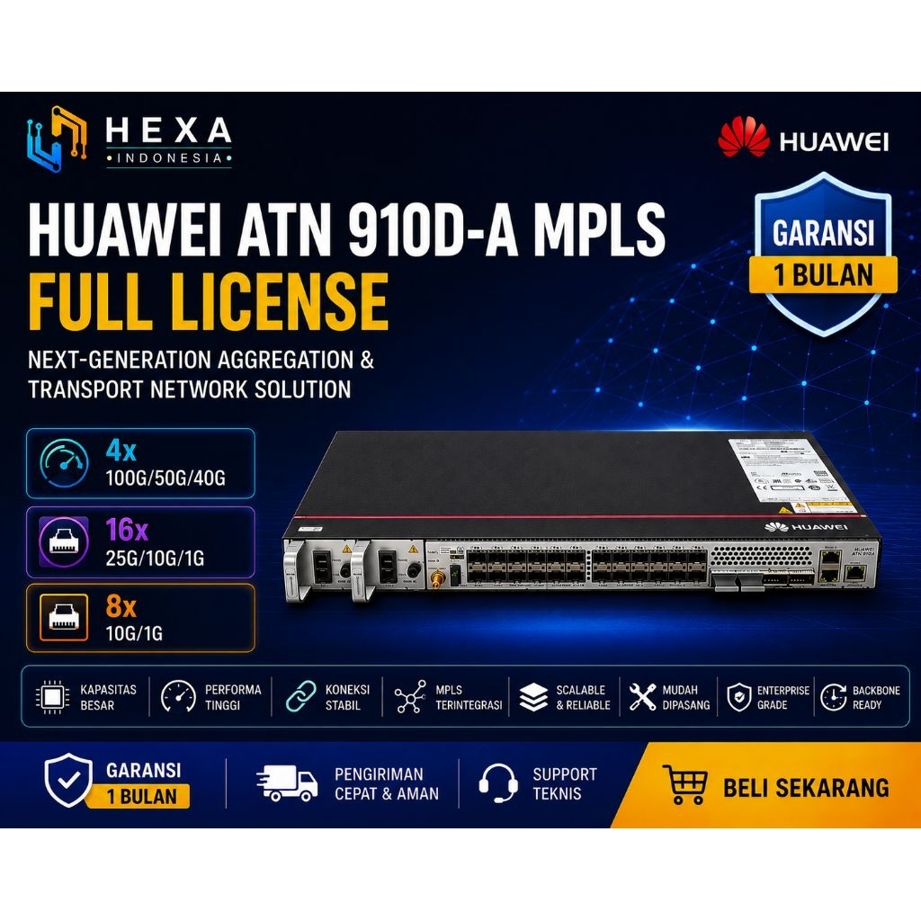Huawei ATN 910D-A FULL LICENSE 4x 100G | Router Carrier Grade MPLS VPN Metro