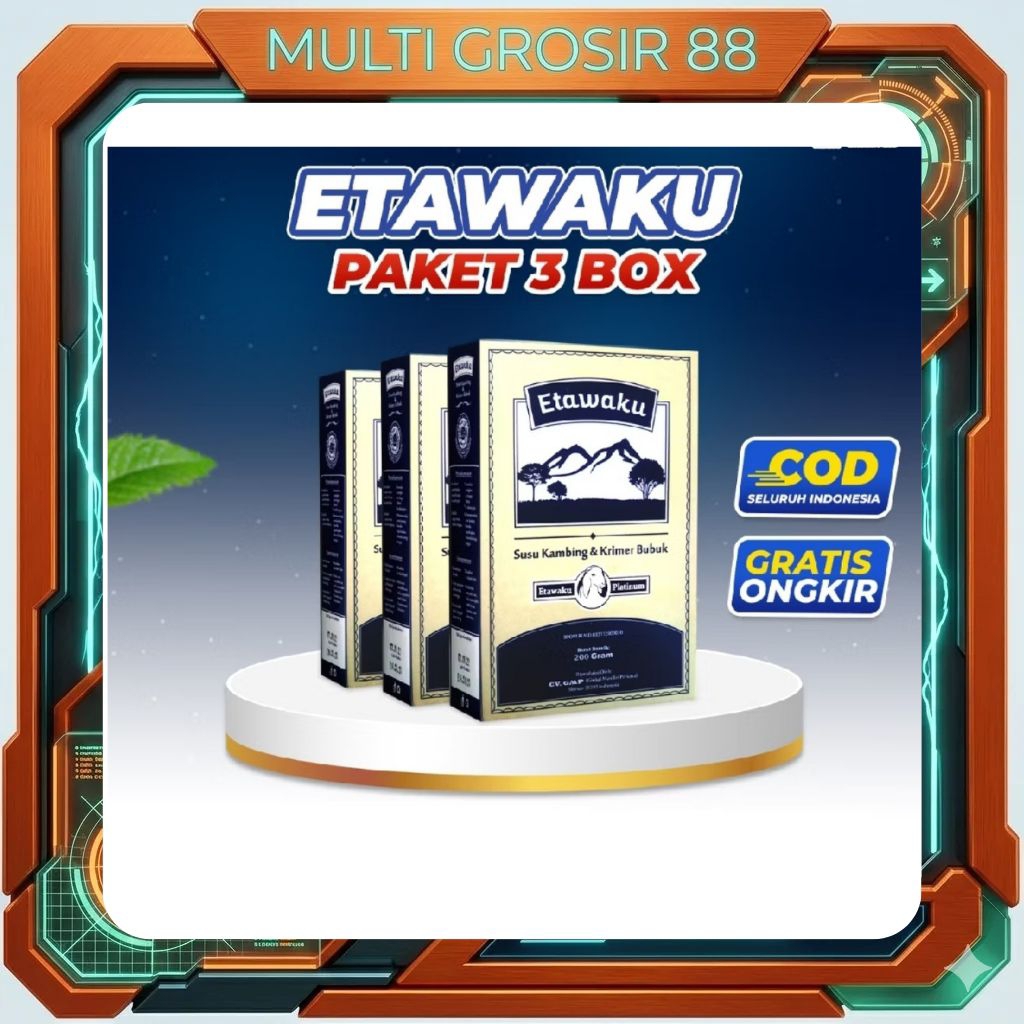 MG88 1 Box / 3 Box Susu Etawaku Platinum 200 gram Original - Susu Kambing Etawa Asli untuk Sendi & P