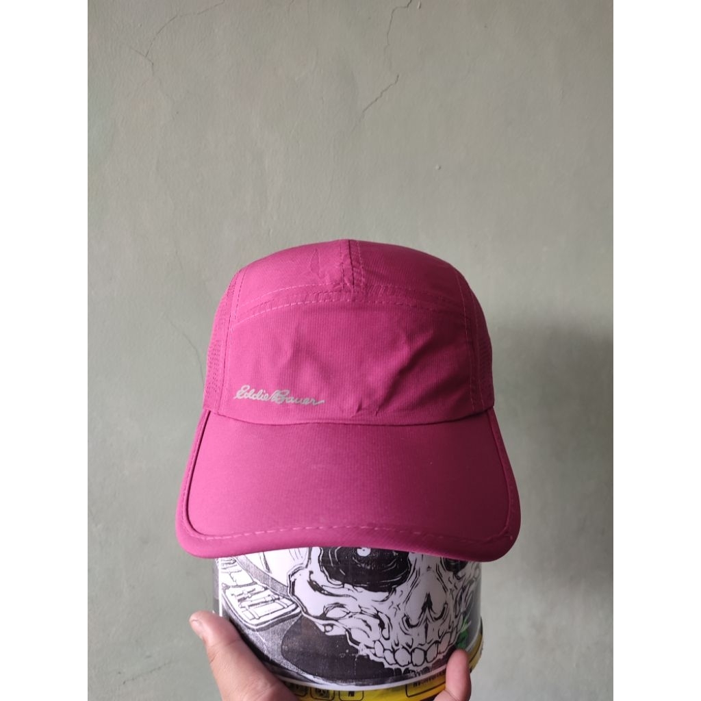 PL Topi Running Eddie Bauer Warna Ungu Pink
