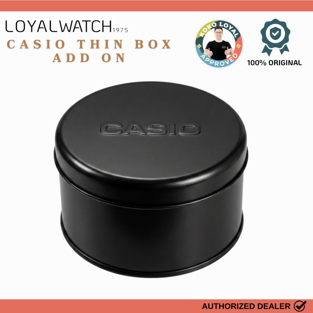 Thin Box / Kotak Box Kaleng Jam Tangan Casio Original Garansi Resmi