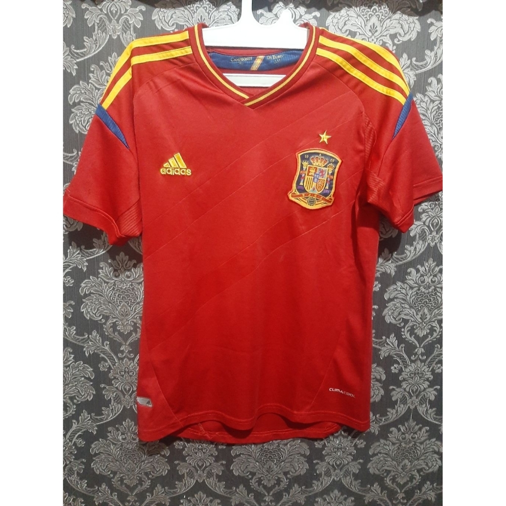 JERSEY SPANYOL HOME GO FINAL EURO 2012 SIZE S