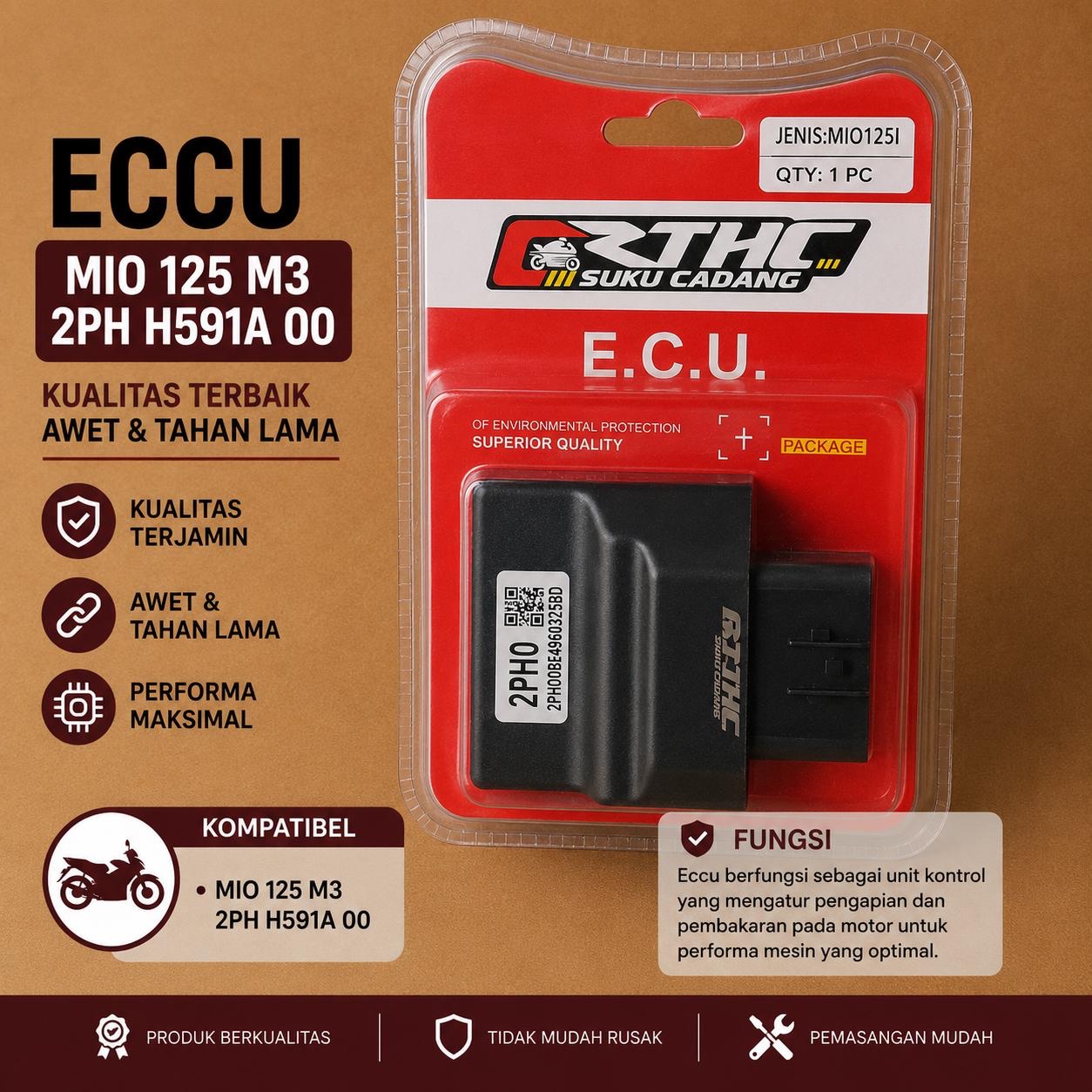 ECU Mio M3 125 2PH H591A-00 RTHC | ECCU Yamaha Mio M3 | CDI ECU Motor Mio M3 125