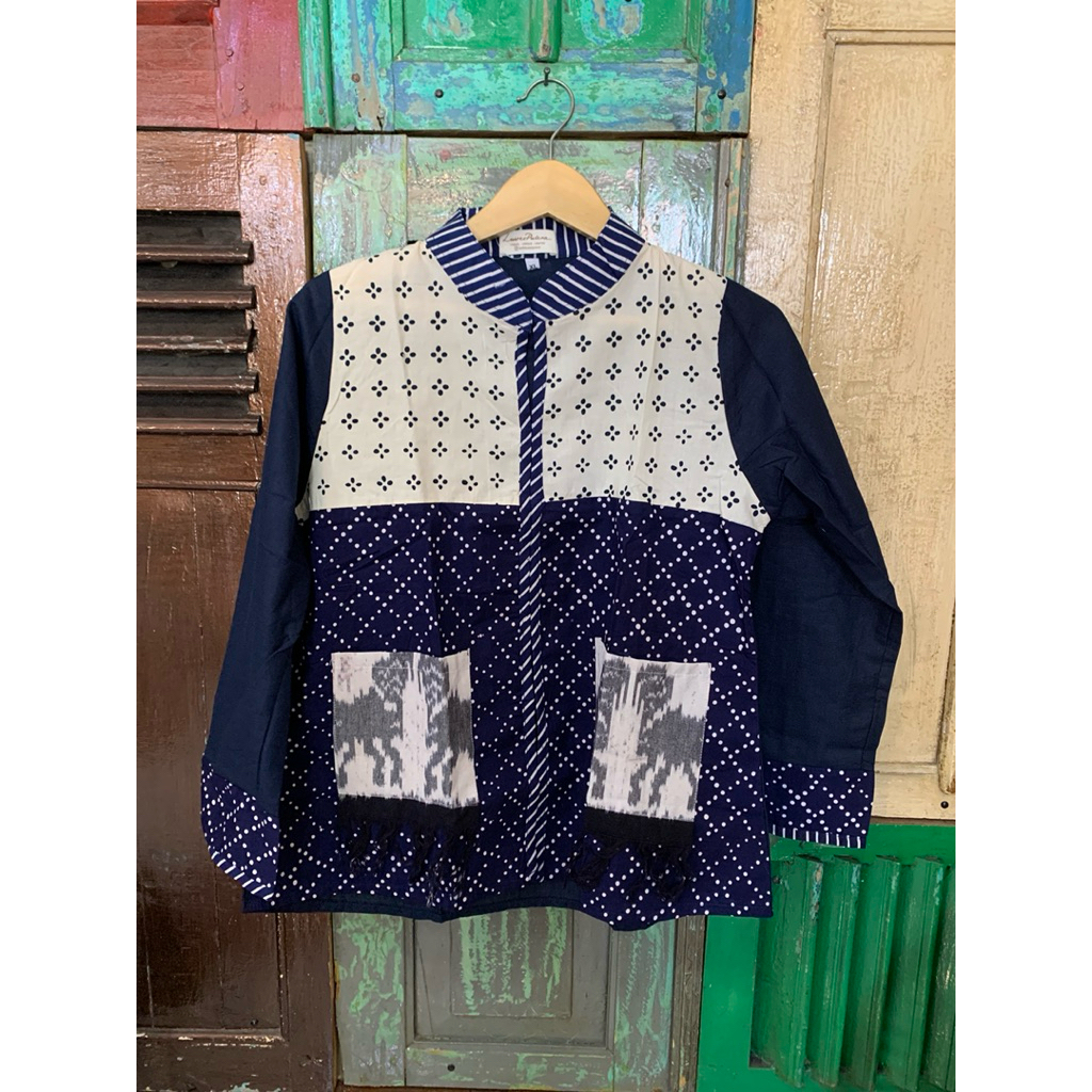 Batik Luwes Putera - Blus Kombinasi