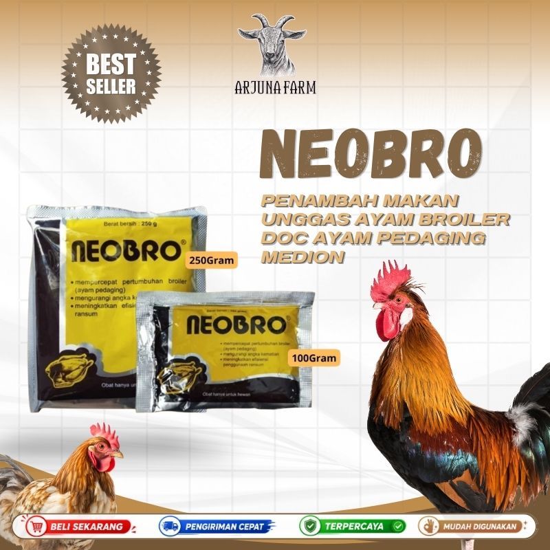 Neobro Penambah Makan Unggas Ayam Broiler Doc Ayam Pedaging Medion