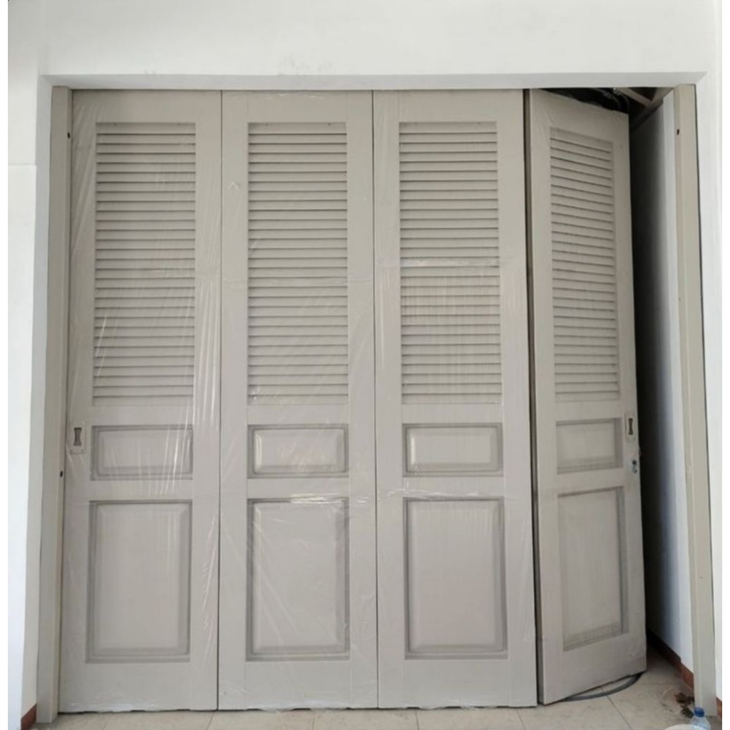 Pintu garasi besi sliding tikung