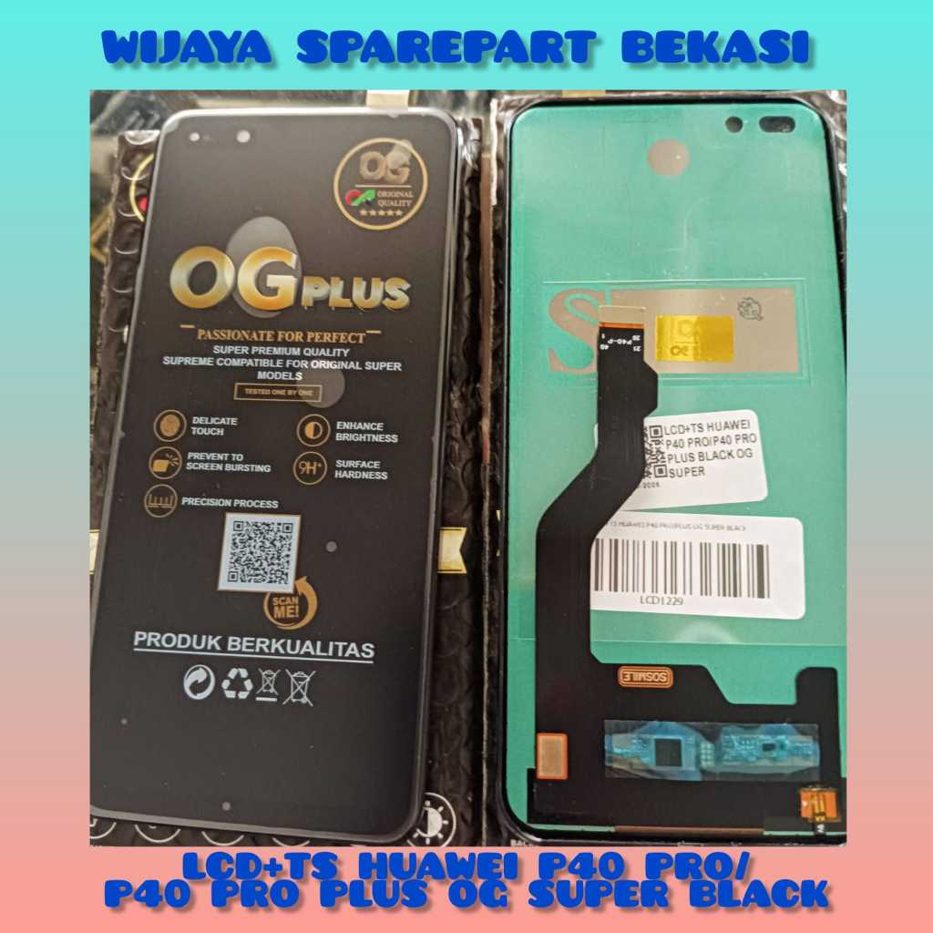 LCD TOUCHSCREEN HUAWEI P40/P40 PRO OG PLUS BLACK