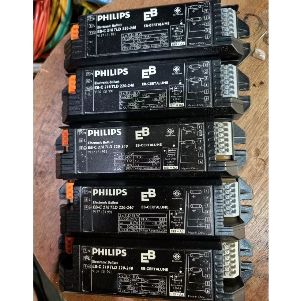 Ballast Elektronik Philips EB-C 2x18W Travo Balas TL-D T8 2x18 Watt