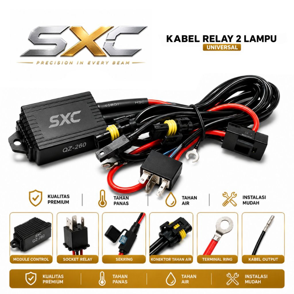 RELAY SET KABEL RELAY BILED MOBIL RELAY SUPER 2 BILED