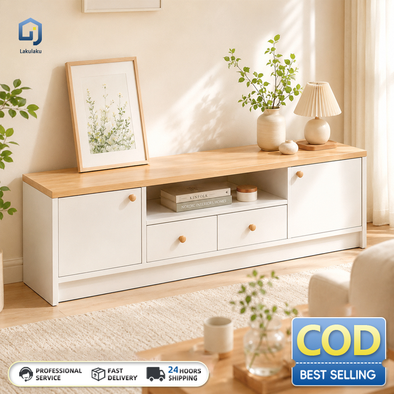 COD Lemari TV Minimalis Meja TV Kayu Rak TV Kabinet Tv Bufet Tv Minimalis Kayu 120cm Sederhana untuk