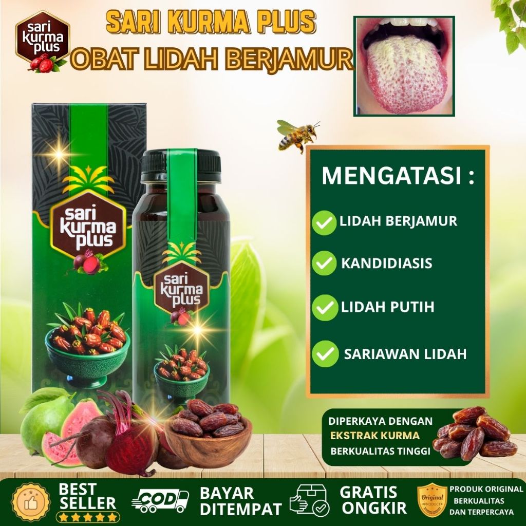 Obat Lidah Putih Obat Lidah Putih Berjamur Obat Lidah Pecah Pecah Lidah Mati Rasa Anak & Dewasa DENG