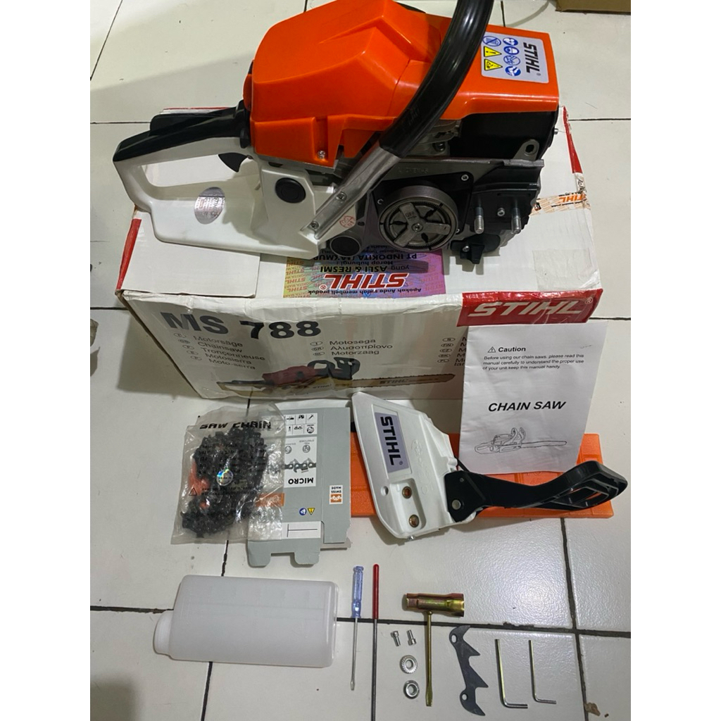 Ms788-promo!!! senso kecil mini komplit bar  laser 22 inch asli STIHL