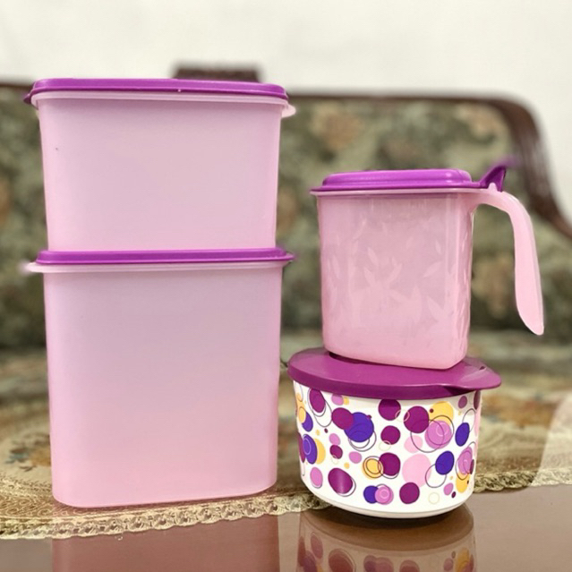 PROMO One set TUPPERWARE tempat penyimpanan dapur, toples, dll | BARU ORIGINAL TUPPERWARE