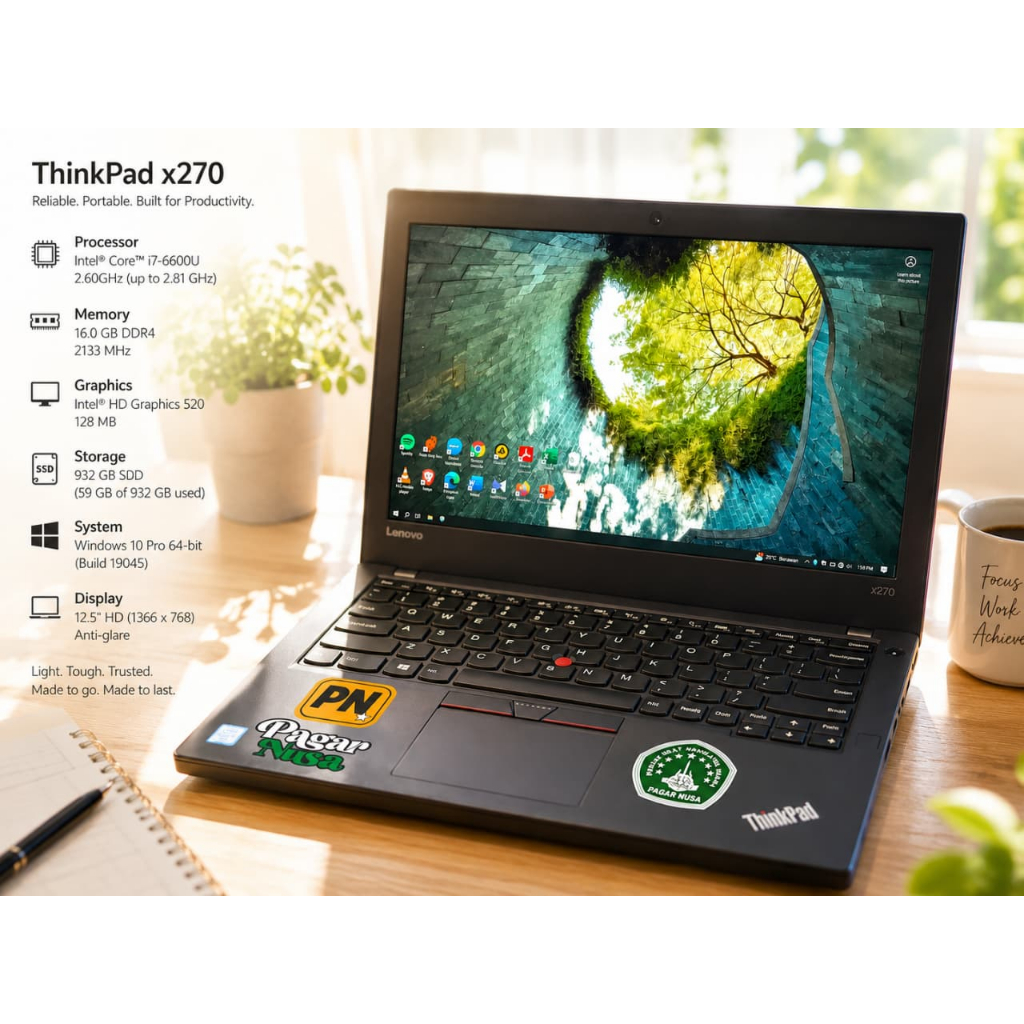 Leptop murah lenovo thinkpad 16Gb Ssd 1TB/ TERA. SECOND ISTIMEWAH