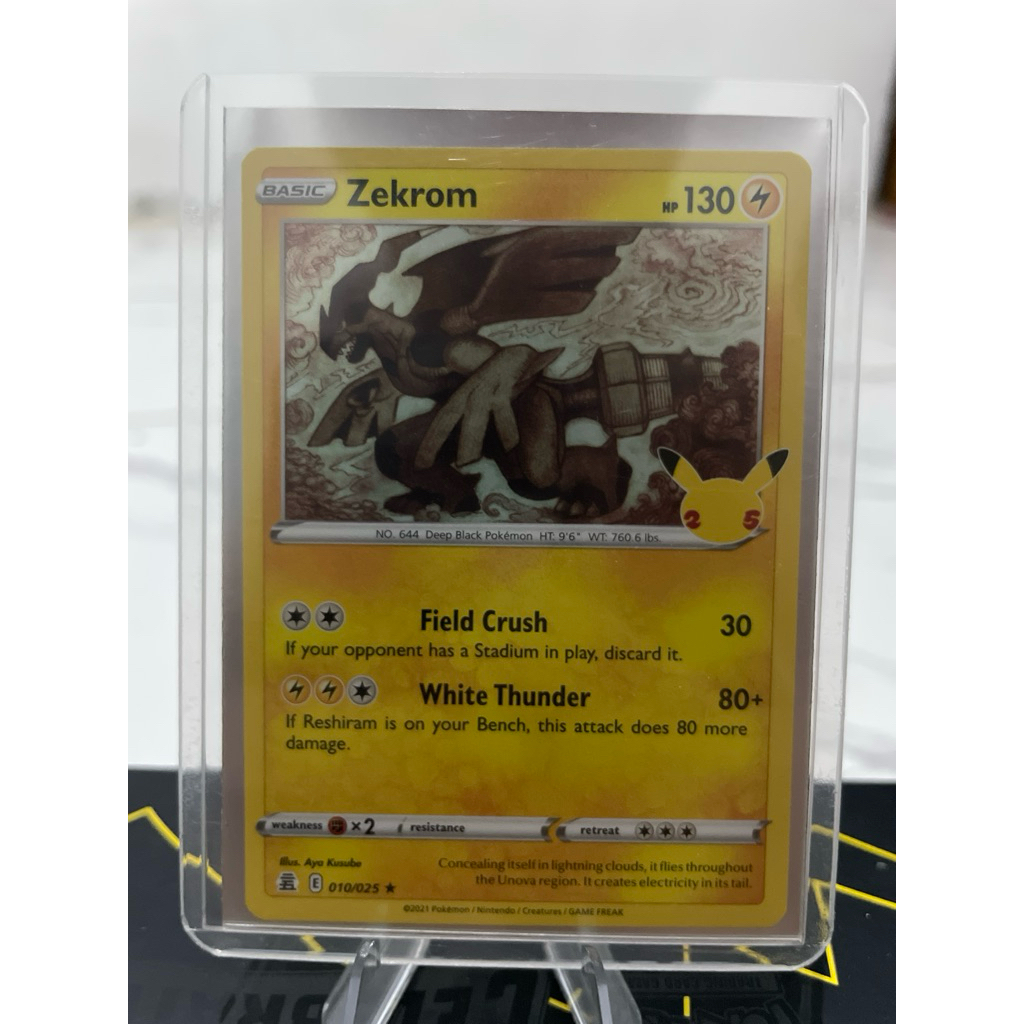 POKEMON TCG Zekrom 25th 010/025 ENG (ORIGINAL)