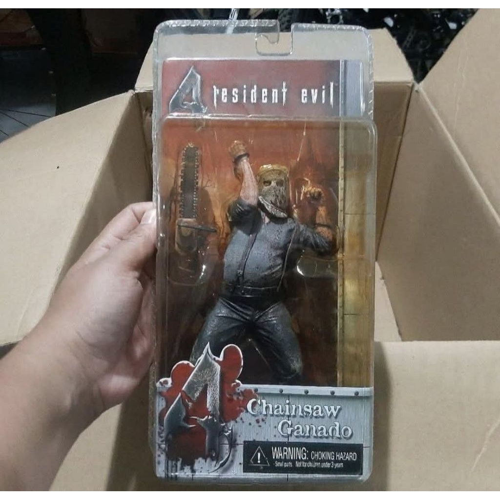 For Sale NECA Action Figure Resident Evil 4 Chainsaw Ganado Blood Stain