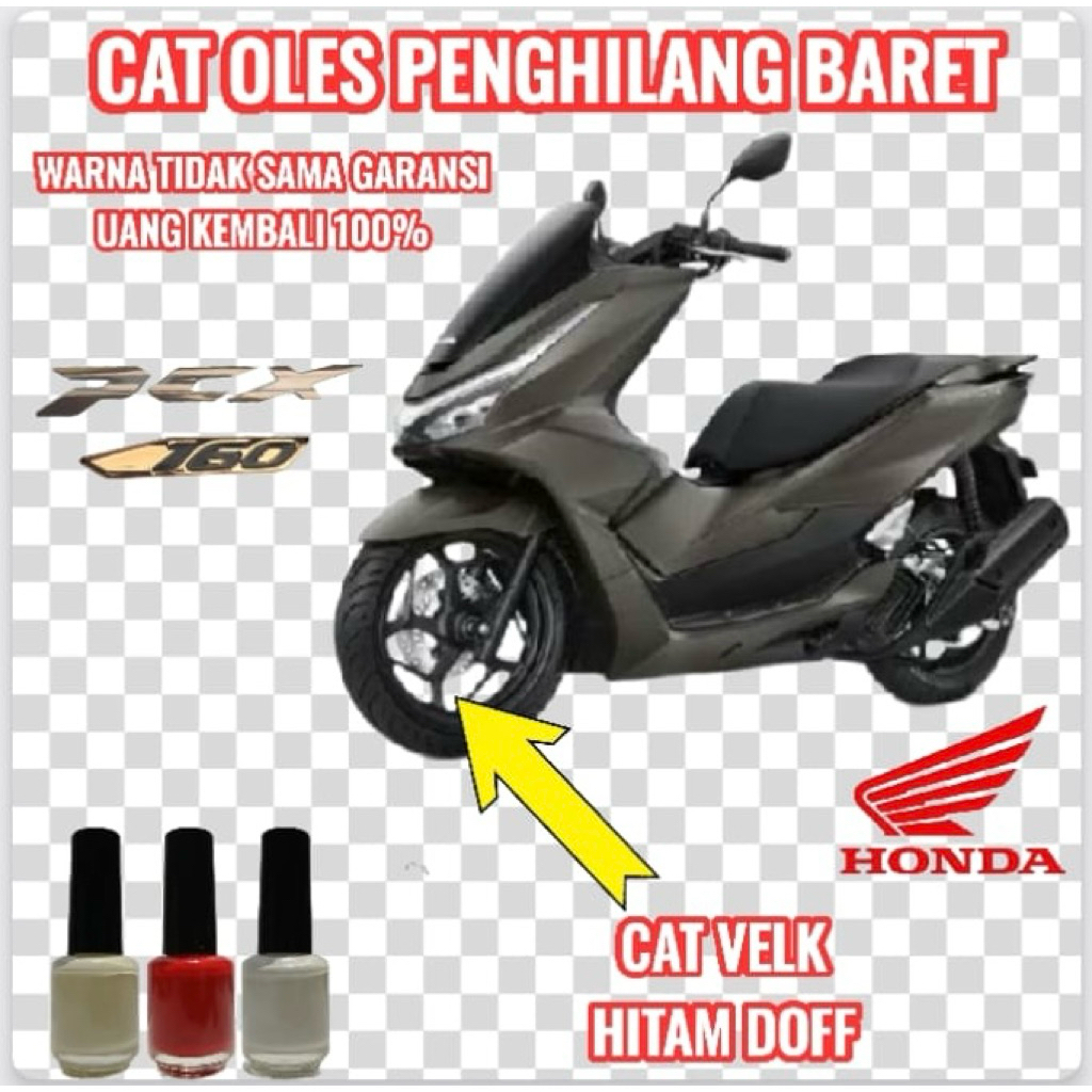 CAT OLES VELG VELK HITAM DOFF PENGHILANG BARET MOTOR HONDA PCX 160 NEW TERMURAH