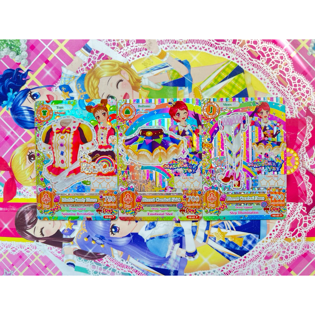 Kartu Aikatsu Premium Satuan Indonesia Marble Candy Blouse Pierrot Carnival Skirt Shoes Kaede Ichino