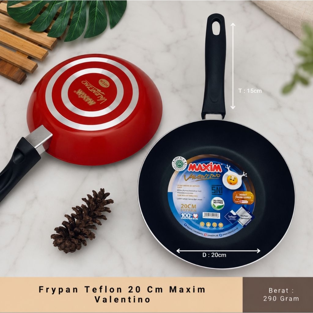Frypan Teflon 20 Cm Maxim Valentino