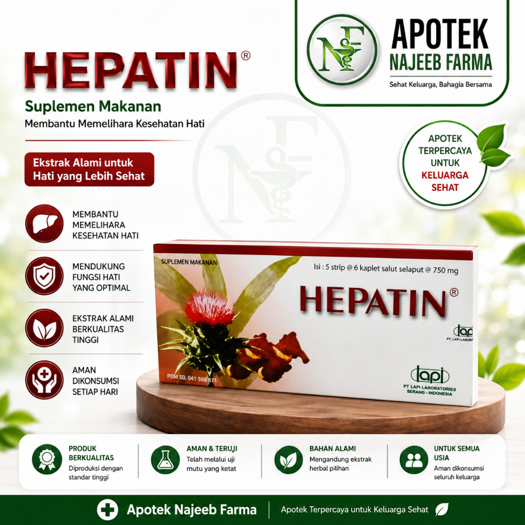 HEPATIN BOX ISI 30 KAPLET