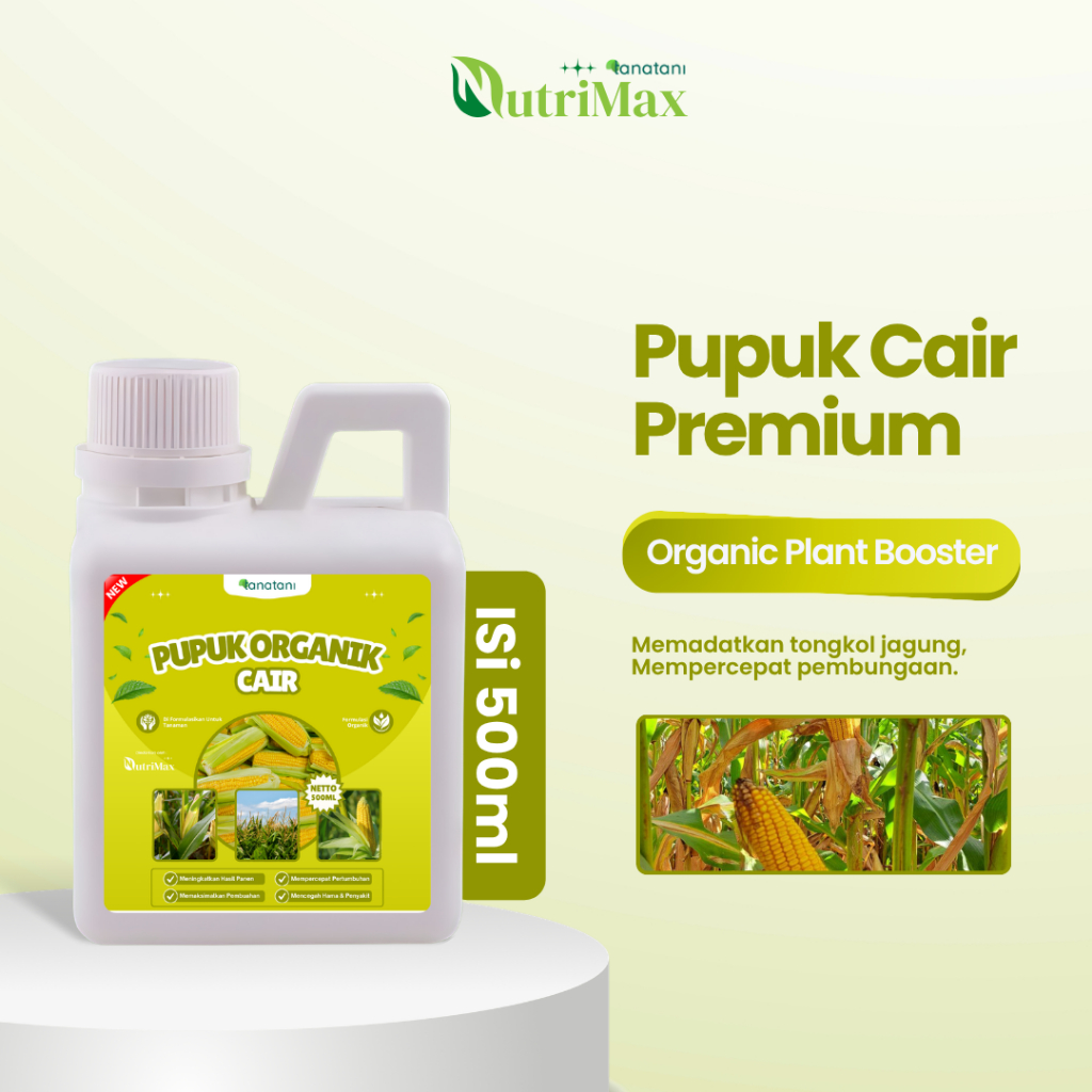 ORGANIC PLANT BOOSTER  JAGUNG 500 ML - Pupuk Semi Organik Cair Jagung - Pelebat Tanaman Jagung