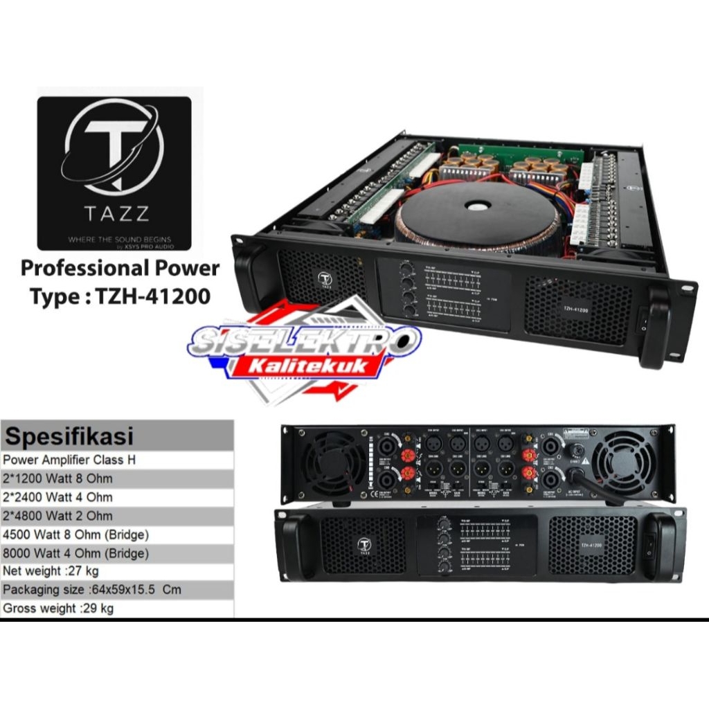 power amplifier tazz tzh41200 power amplifier tazz td41500 tzh 41200 td 41500