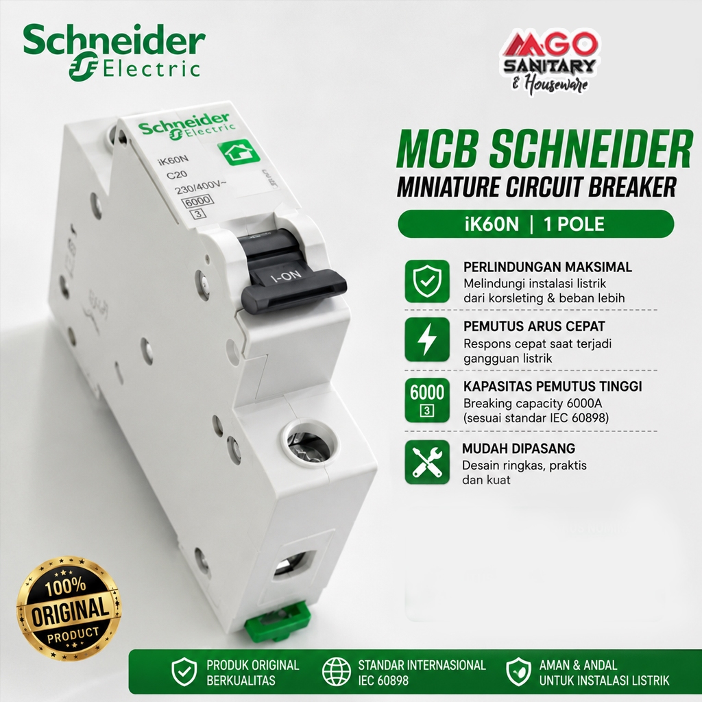 MCB Listrik + Rumah MCB Berkualitas | Box MCB Single/2/4 Group Tahan Lama