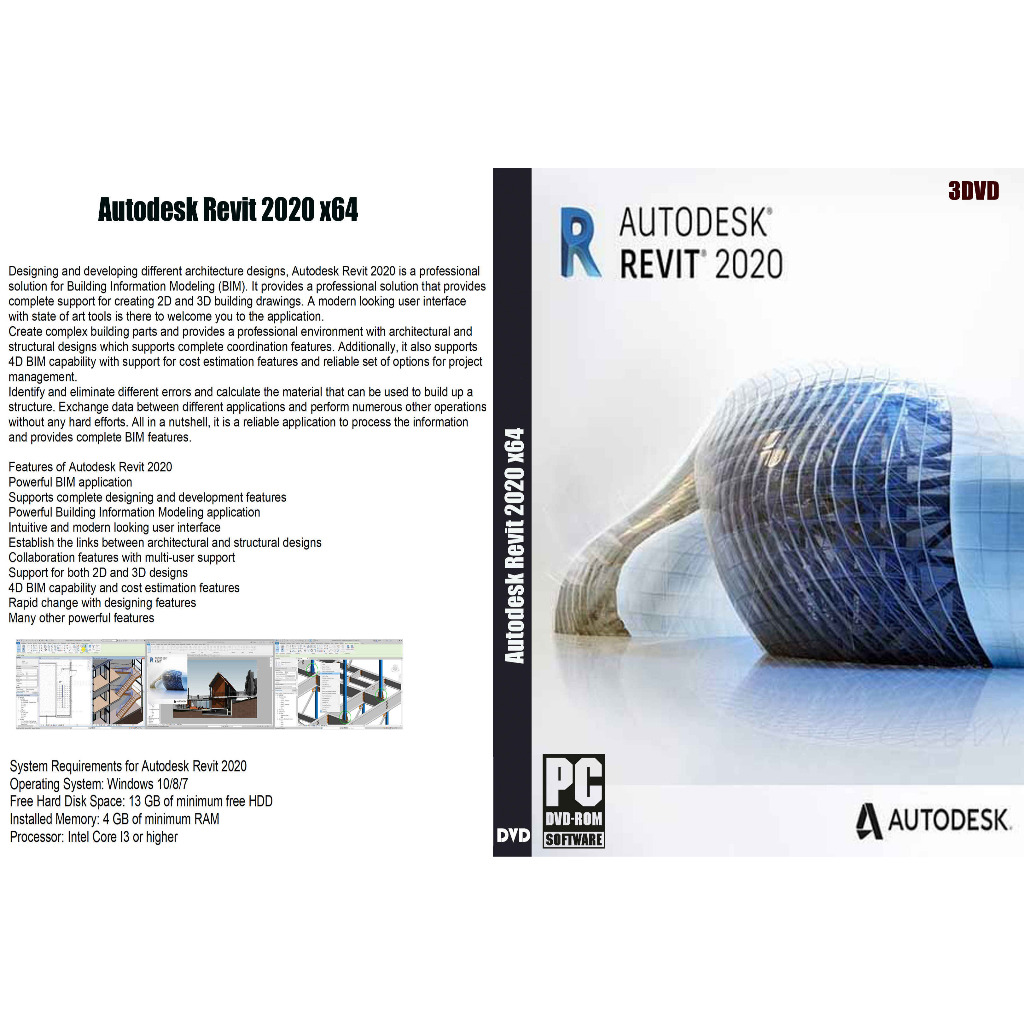 TERLARIS DVD Autodesk Revit 2020 x64