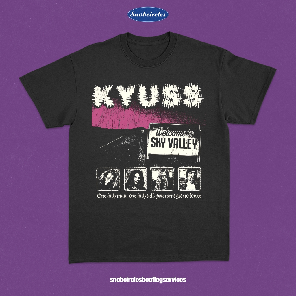 Kaos Band KYUSS - Welcome To Sky Valley T-Shirt Baju Band / Queens of The Stone Age Melvins Stoner