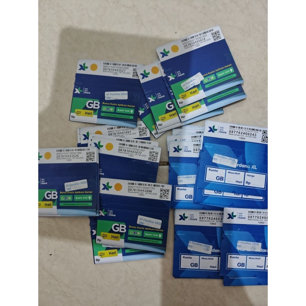 perdana XL 10gb segel free siap pakai tanpa injek kuota.