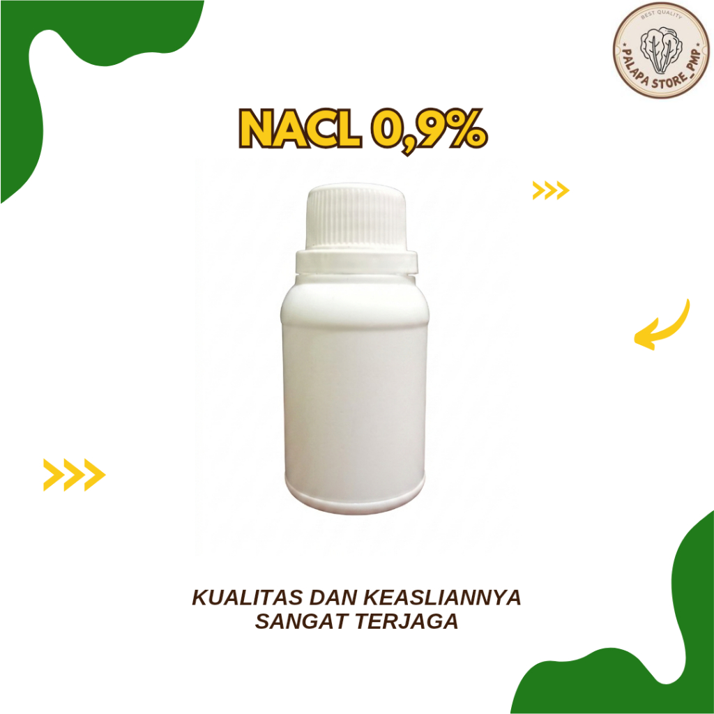 NACL 0,9% Botol Agro Plastik 100 Gram