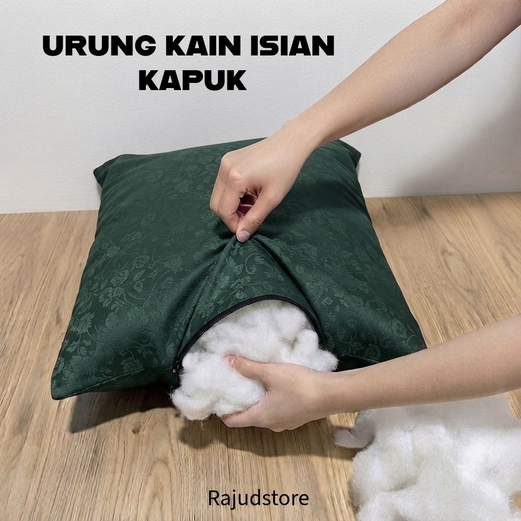 Urung Bantal Guling Kapuk Polimicro Katun Embos Premium Nyaman