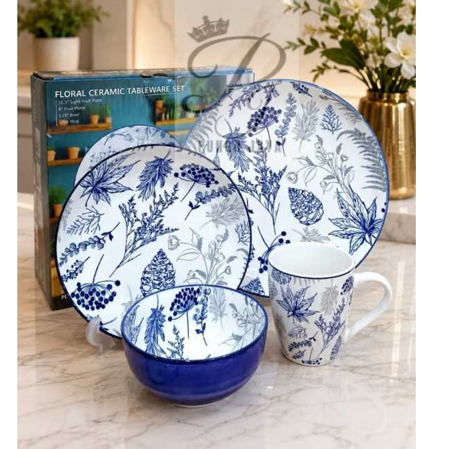 Nakami Dinner Set 4 Pcs Edisi Floral NK-DS04-4