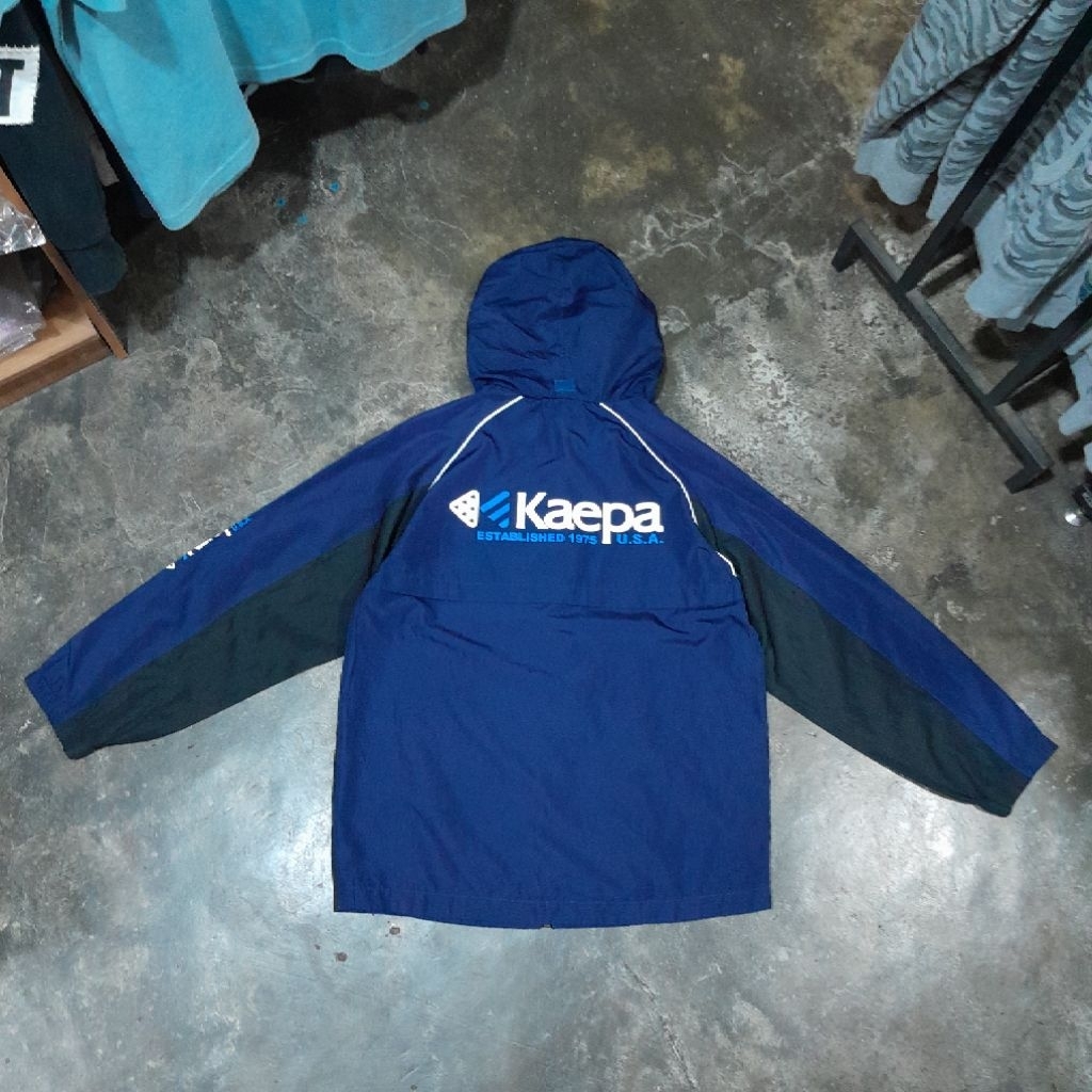 KAEPA LIGHTWEIGHT WINDBREAKER JACKET NAVY