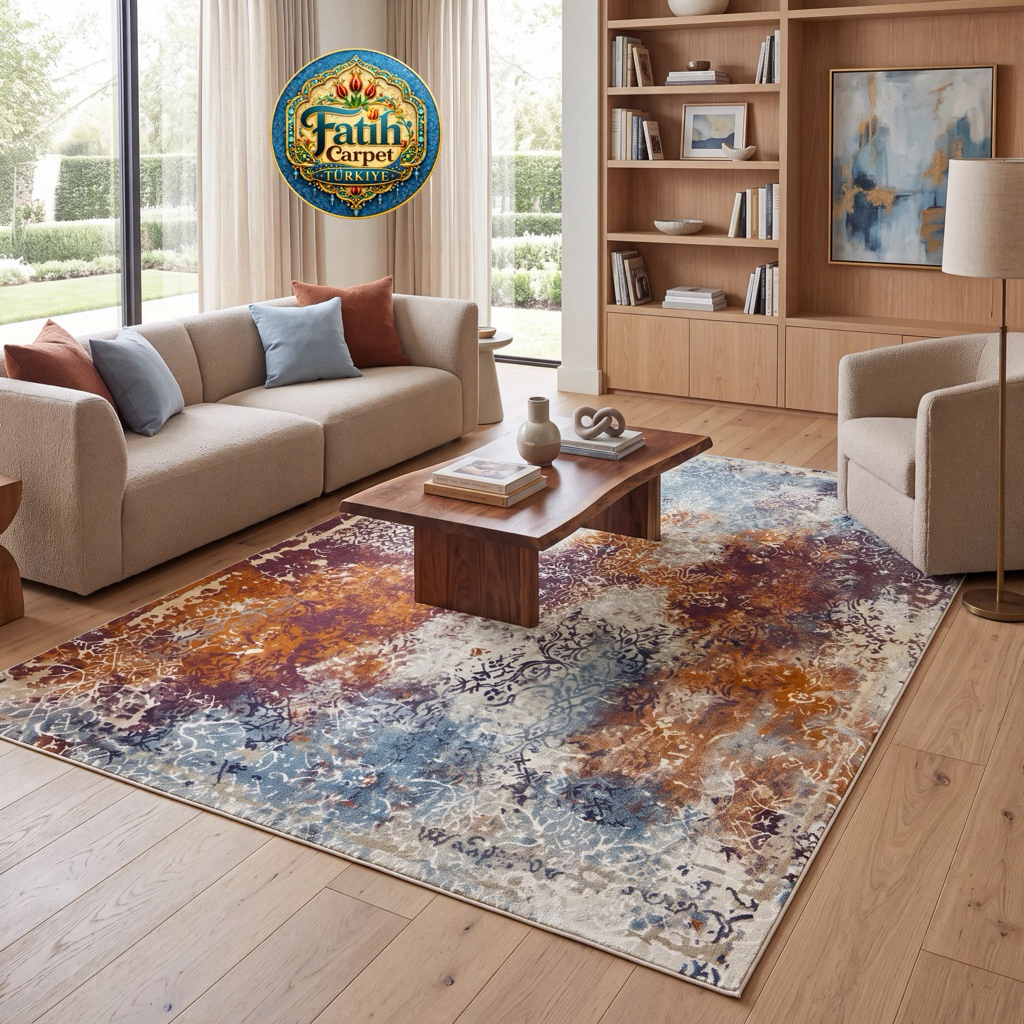 Karpet Minimalis Quadro Import Turki - 7894A