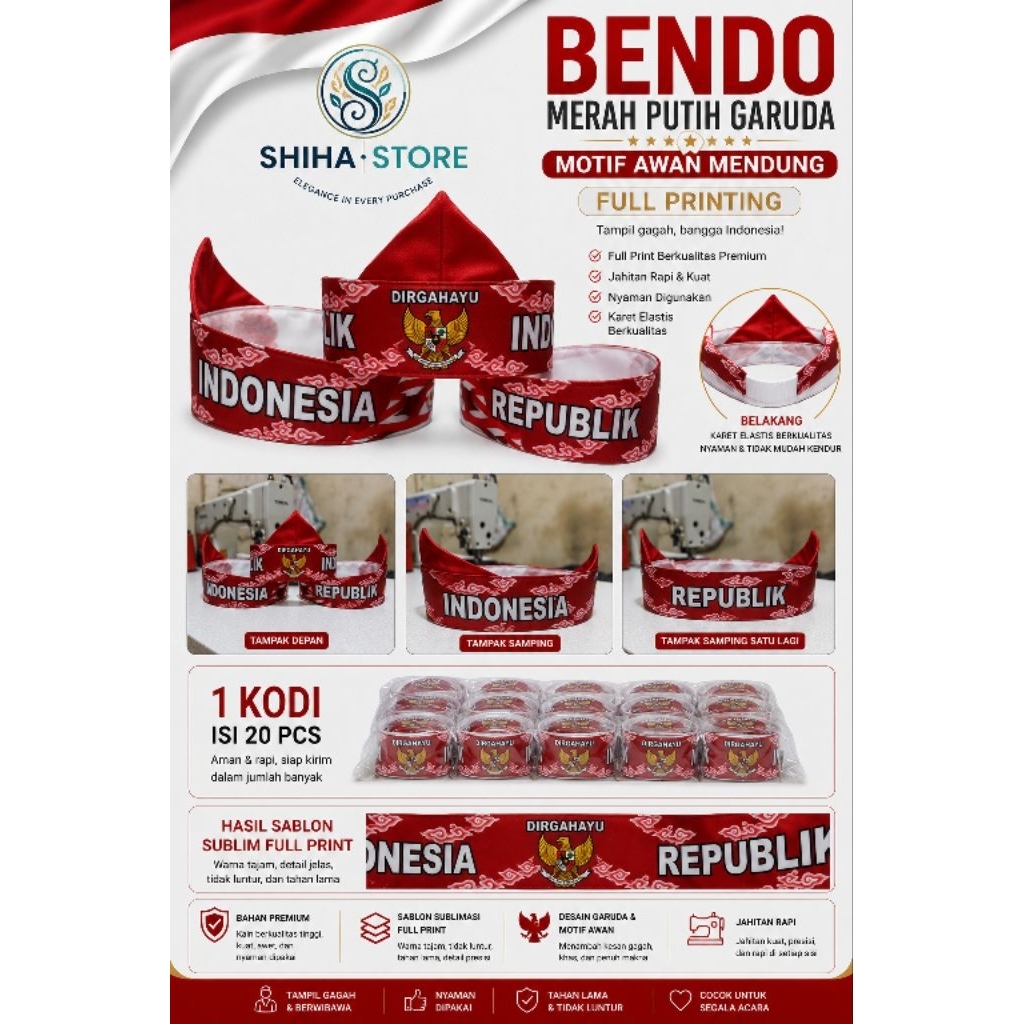 bendo full print motif mega 1 kodi
