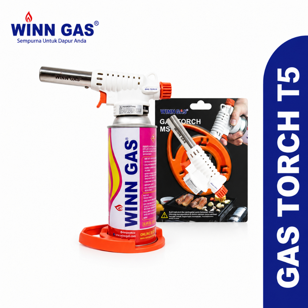 WINN GAS Torch Gas T5 | T3 Gas Blow Torch Portable Pemantik Las Serbaguna Original