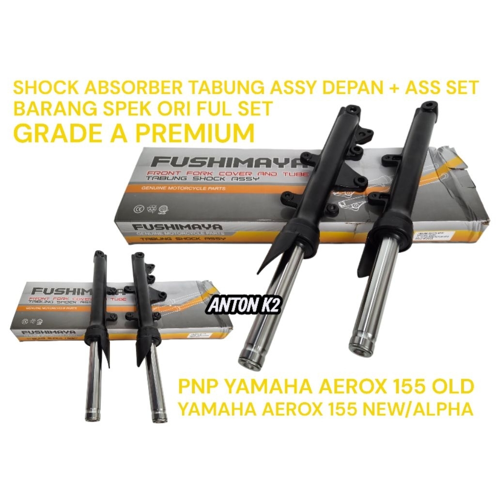SHOCK DEPAN/ASS SHOCK TABUNG DEPAN ORI STANDAR MOTOR YAMAHA AEROX/AEROX 155/AEROX 155 NEW/ALPHA