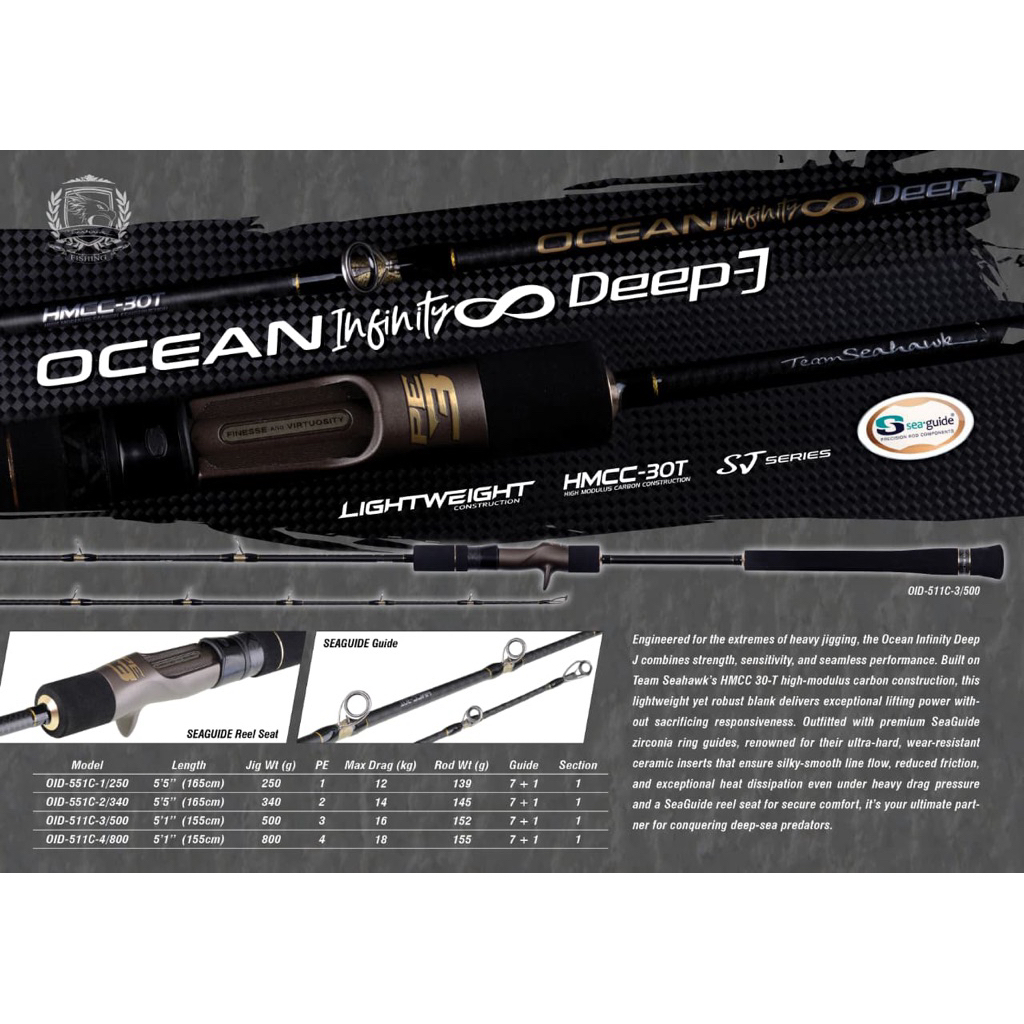 Joran Slow Jigging Team Seahawk Ocean Infinity Deep-J