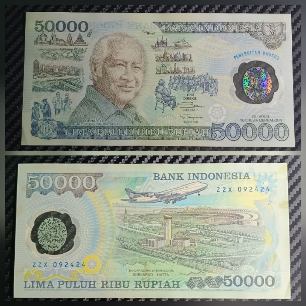 Uang 50ribu polymer Suharto Lumayan Bagus