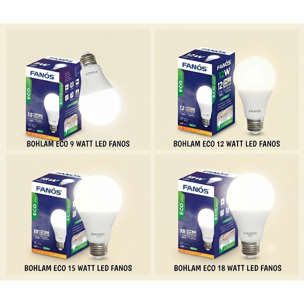LAMPU BOHLAM ECO VARIAN FN099 FN122 FN155 | 9 Watt/12 Watt/15 Watt/18 Watt